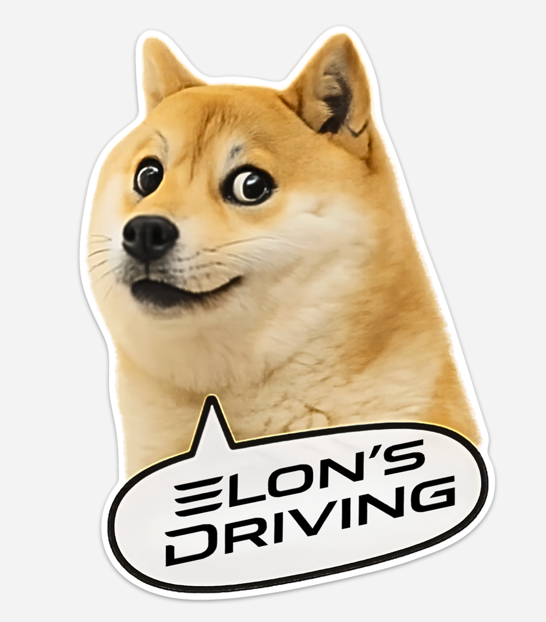 Meme Dog Window Cling