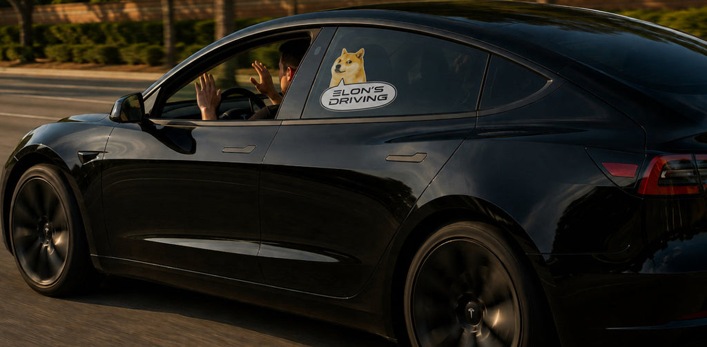 Meme Dog Window Cling
